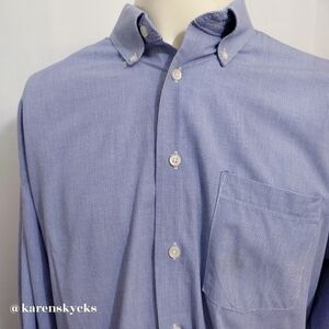 𝅺forsyth Priv. Coll. LS Button Down Men's Shirt Sz 16½ 34/35